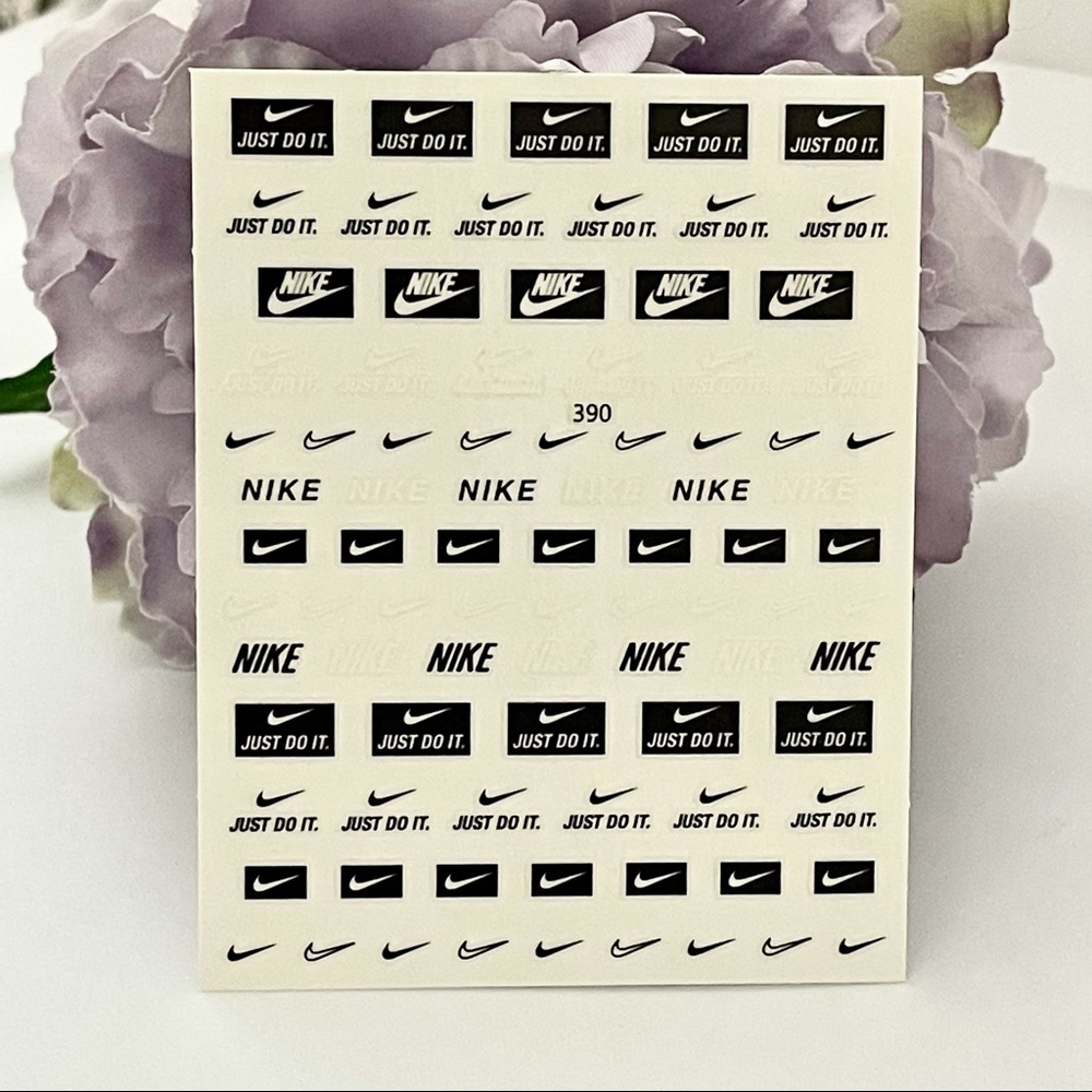 Luxury Designer Logo Fingernail Art Stickers
